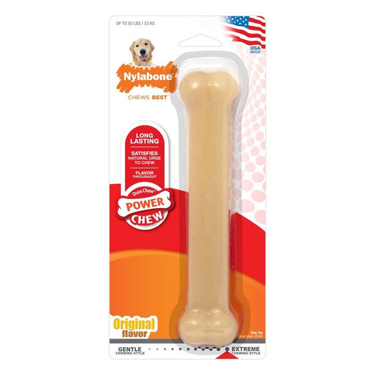 Nylabone Power Chew Flavored Durable Chew Toy for Dogs Original SMall/Regular (1 ct), Nylabone