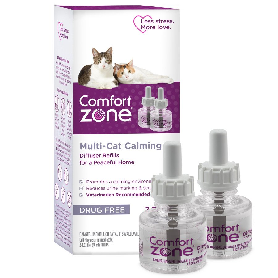 Comfort Zone Comfort Zone Multi Cat Calming Diffuser Refills: 1-pack, 2 pk, Comfort Zone