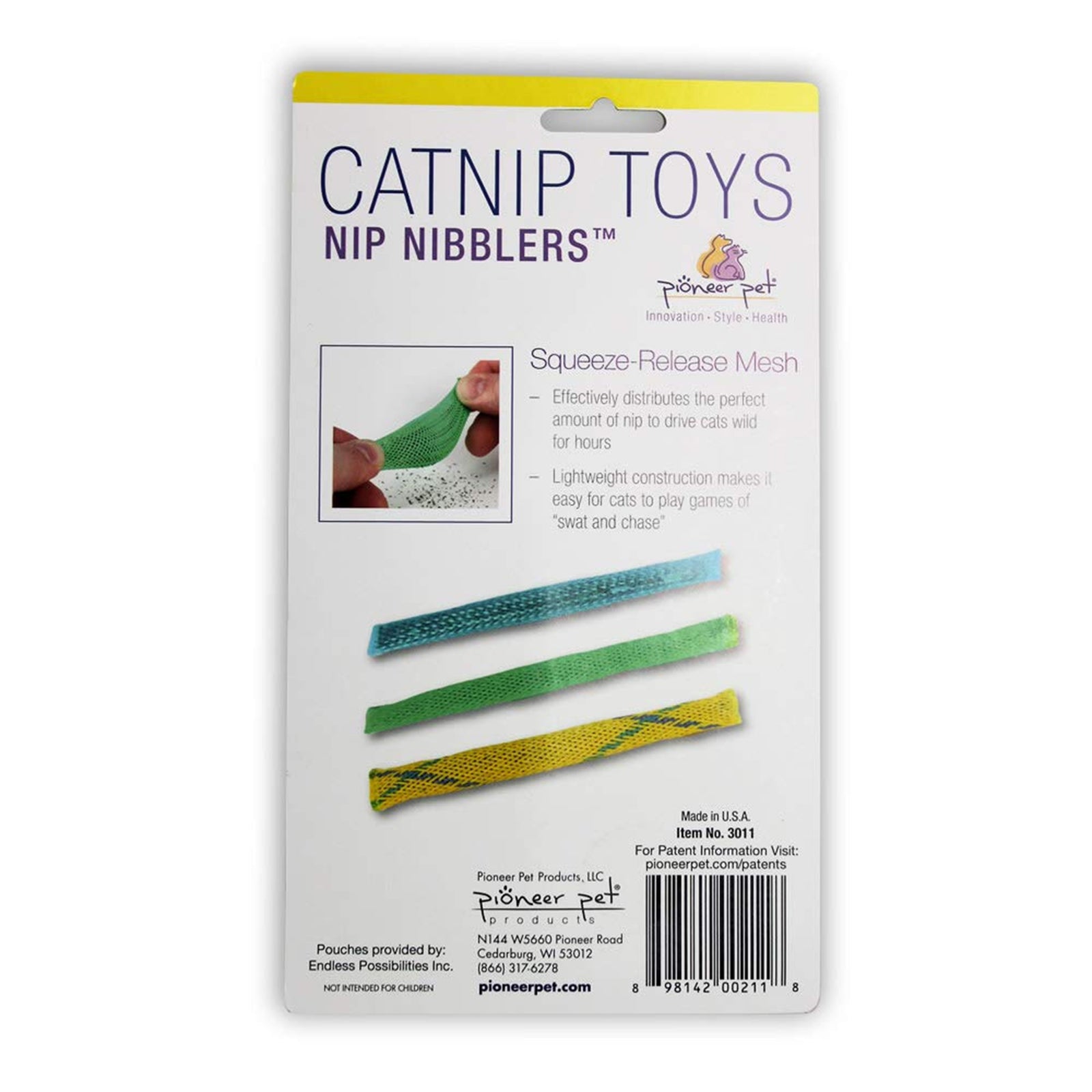 Details of Pioneer Pet Nip Nibbler Catnip Toy 3 Count