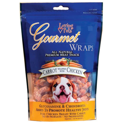 Loving Pets Gourmet Wraps Dog Treat Carrot & Chicken, 6 oz, Loving Pets