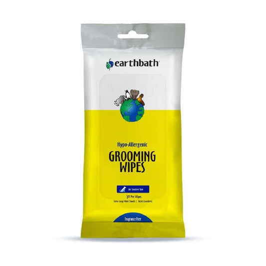 Earthbath Hypo-Allergenic Grooming Wipes, Fragrance Free,  30 ct, Earthbath