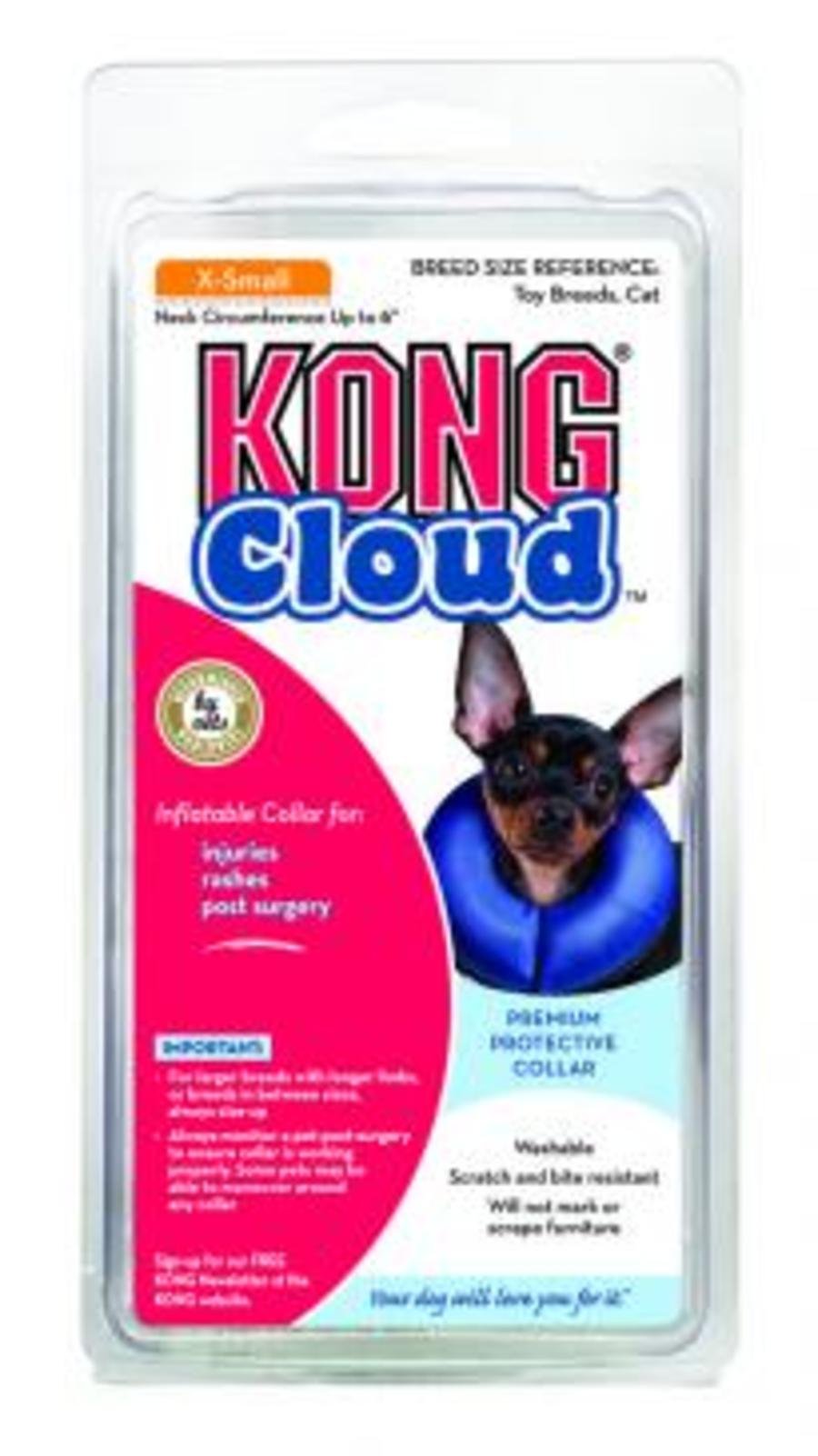KONG Inflatable E-Collar Blue, XXS, KONG