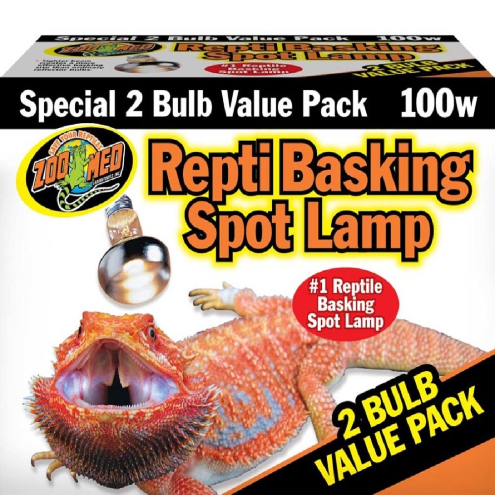 Zoo Med Repti Basking Spot Lamp 100W 2 Pack, Zoo Med