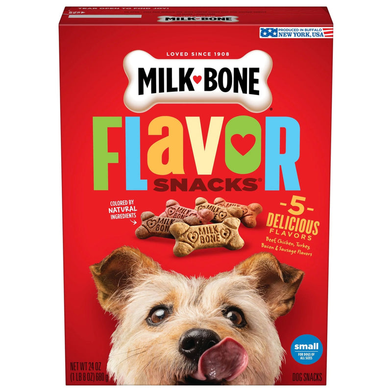 Milk-Bone Flavor Snacks Dog Treats, SM/MD, 24 oz - Kwik Pets