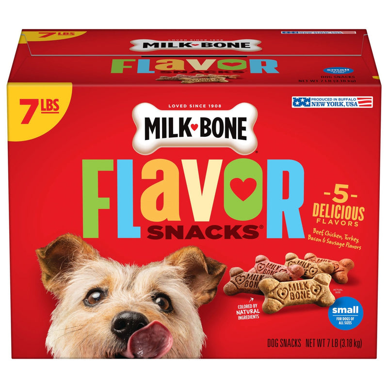 Milk-Bone Flavor Snacks Dog Treats SM/MD, 7 lb - Kwik Pets