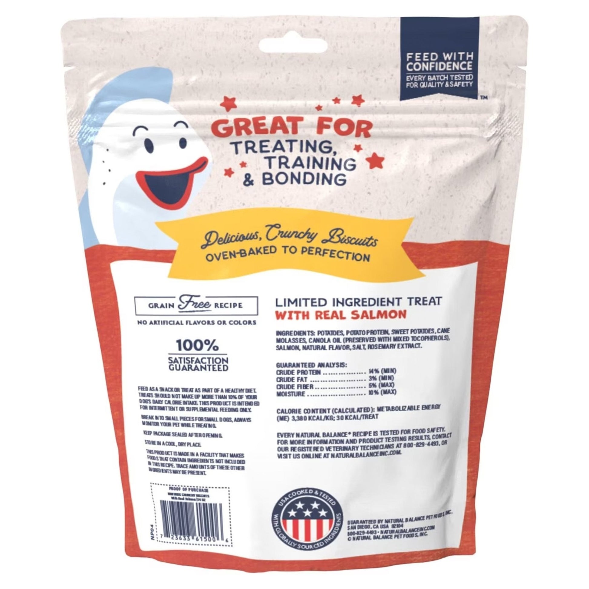 Natural Balance Pet Foods L.I.T. Original Biscuits Dog Treats Fish & Sweet Potato, 14 oz - Kwik Pets
