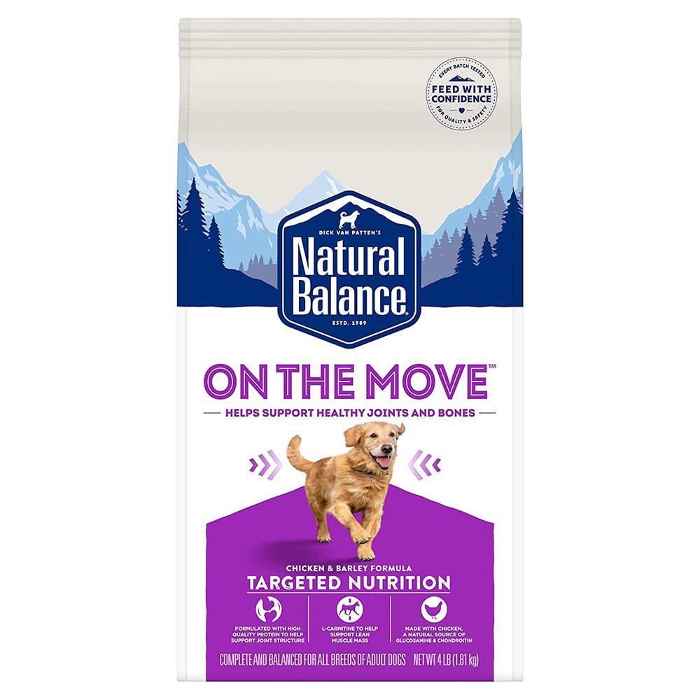 Natural Balance Pet Foods On The Move Adult Dry Dog Food Chicken & Rice, 4 lb - Kwik Pets