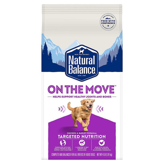 Natural Balance Pet Foods On The Move Adult Dry Dog Food Chicken & Rice, 4 lb - Kwik Pets