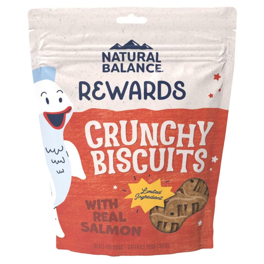 Natural Balance Pet Foods Rewards Crunchy Biscuits Dog Treats Salmon, 28 oz - Kwik Pets