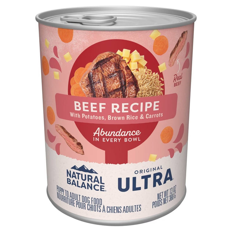Natural Balance Pet Foods Ultra Premium Beef Formula Canned Dog Food 13 oz - Kwik Pets