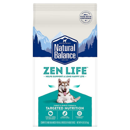Natural Balance Pet Foods Zen Life Dry Dog Food Turkey & Brown Rice, 4 lb - Kwik Pets