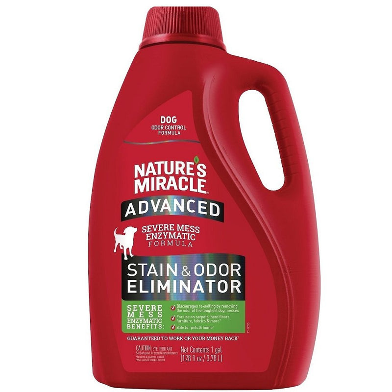 Nature's Miracle Advanced Dog Stain & Odor Remover Pour 128oz - Kwik Pets