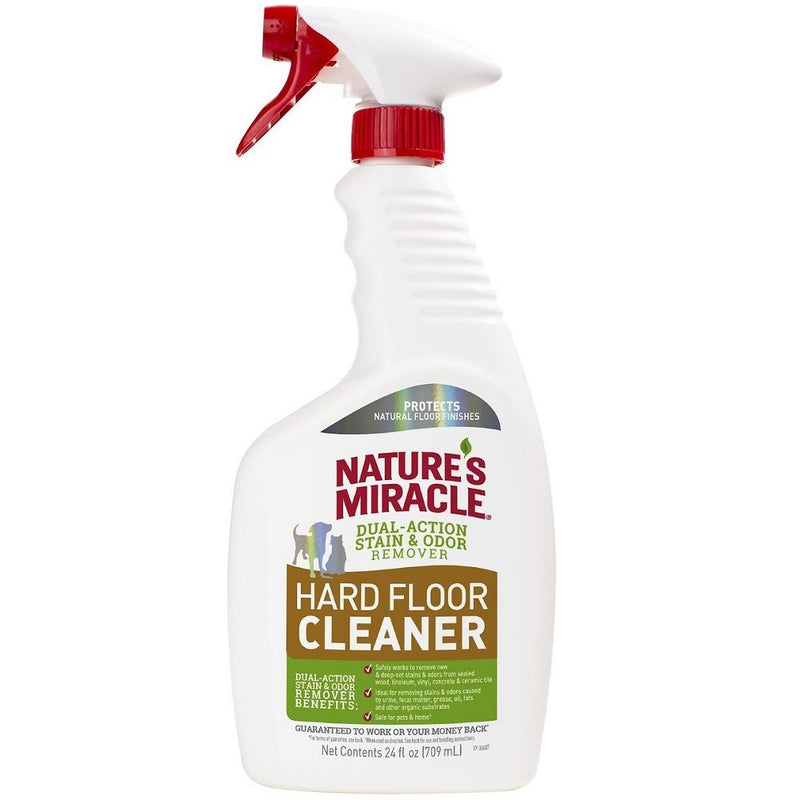Nature's Miracle Hard Floor Cleaner Dual Action Stain and Odor Remover 24oz - Kwik Pets