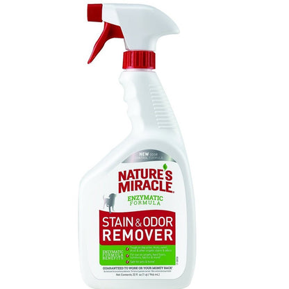 Nature's Miracle Stain & Odor Remover Spray 32oz - Kwik Pets