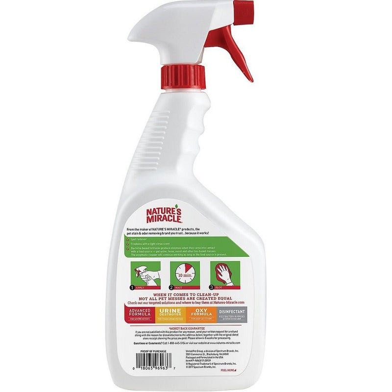 Nature's Miracle Stain & Odor Remover Spray 32oz - Kwik Pets
