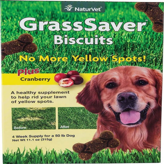 NaturVet GrassSaver Biscuits 11.1oz - Kwik Pets