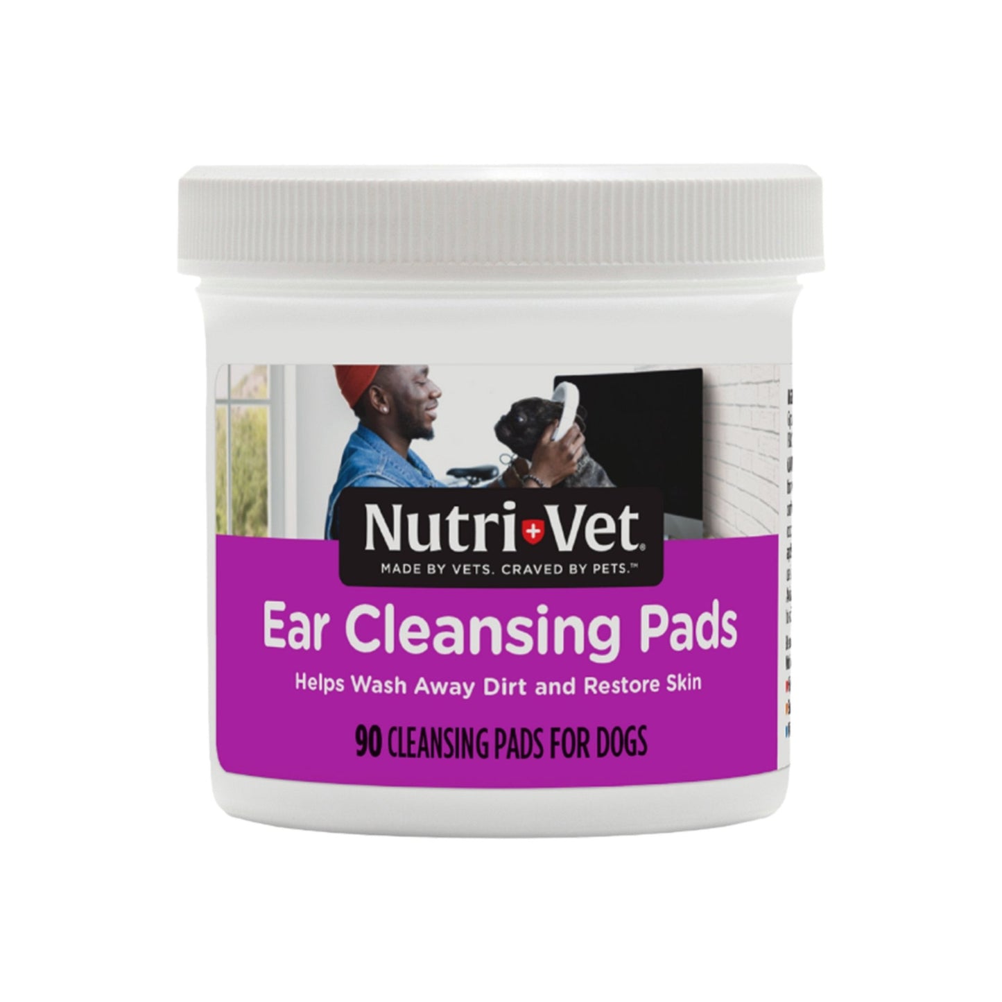 Nutri-Vet Ear Cleansing Pads for Dogs 90ct - Kwik Pets