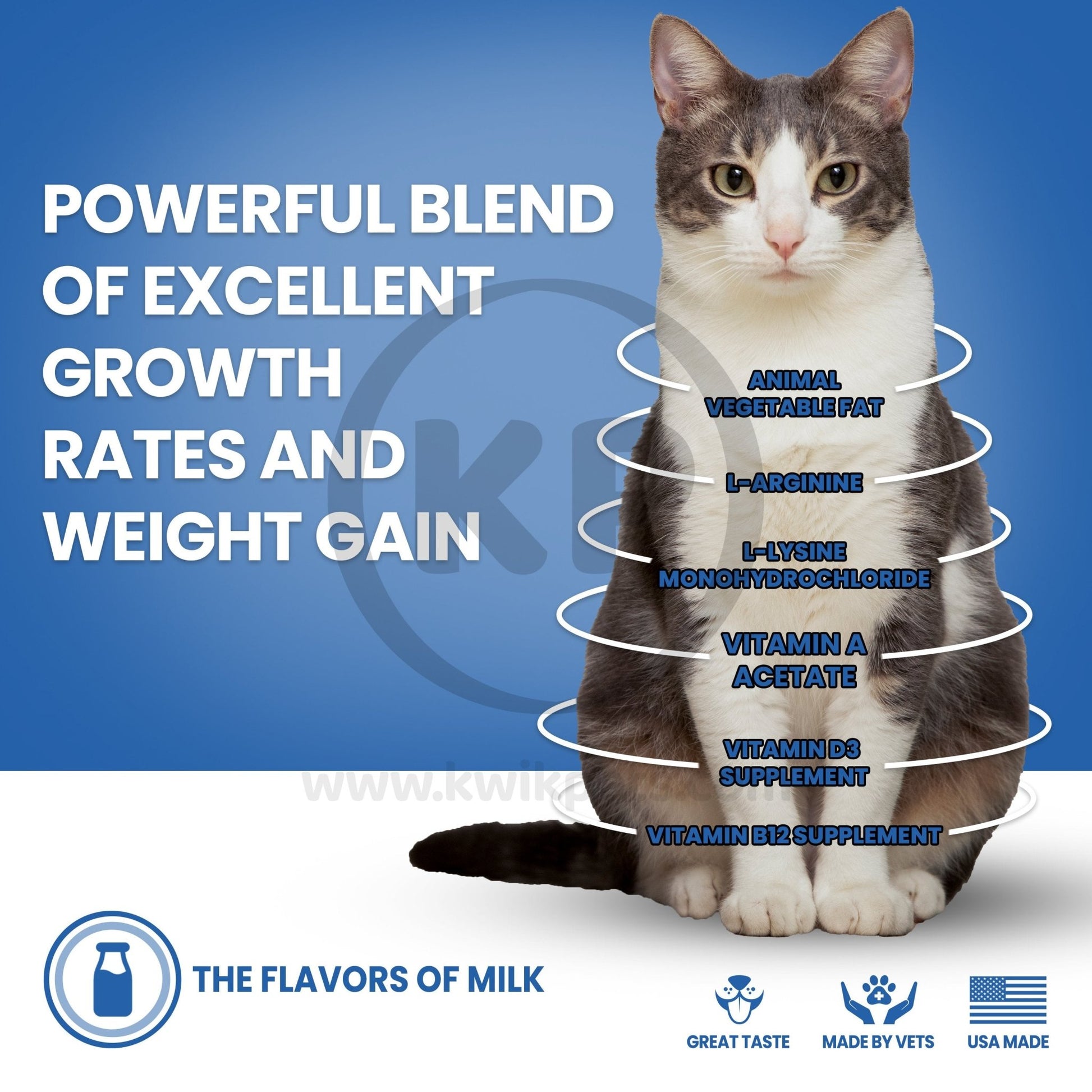 Nutri-Vet Kitten Milk Replacement Powder 6oz - Kwik Pets