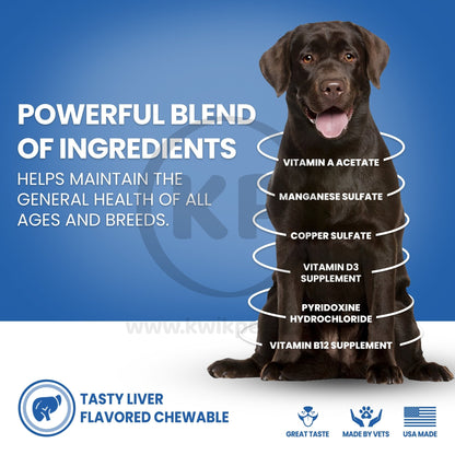 Nutri-Vet Multi-Vite Chewables for Dogs, 180 ct - Kwik Pets