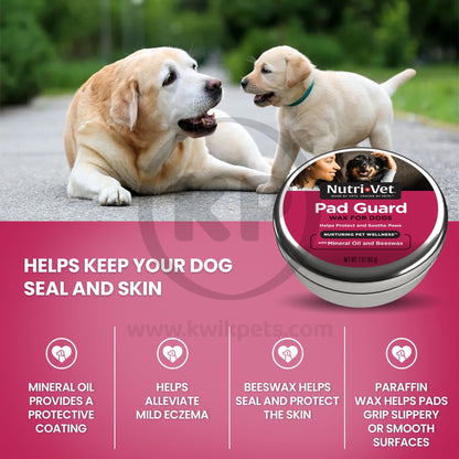 Nutri-Vet Pad Guard Wax for Dogs 2 oz - Kwik Pets