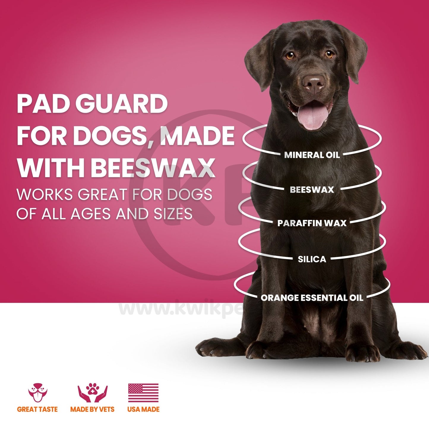 Nutri-Vet Pad Guard Wax for Dogs 2 oz - Kwik Pets