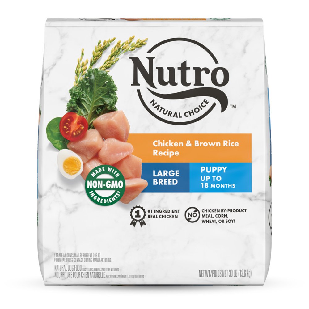 Nutro Products Natural Choice Large Breed Puppy Dry Dog Food Chicken & Brown Rice 30 lb - Kwik Pets