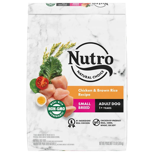 Nutro Products Natural Choice Small Breed Adult Dry Dog Food Chicken & Brown Rice 13 lb - Kwik Pets