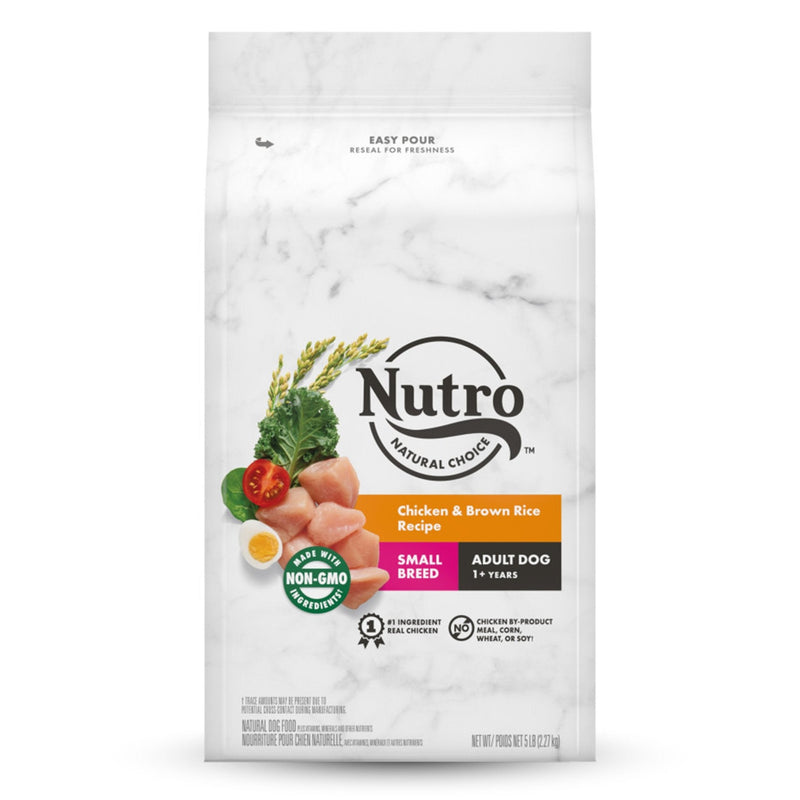 Nutro Products Natural Choice Small Breed Adult Dry Dog Food Chicken & Brown Rice, 5 lb - Kwik Pets