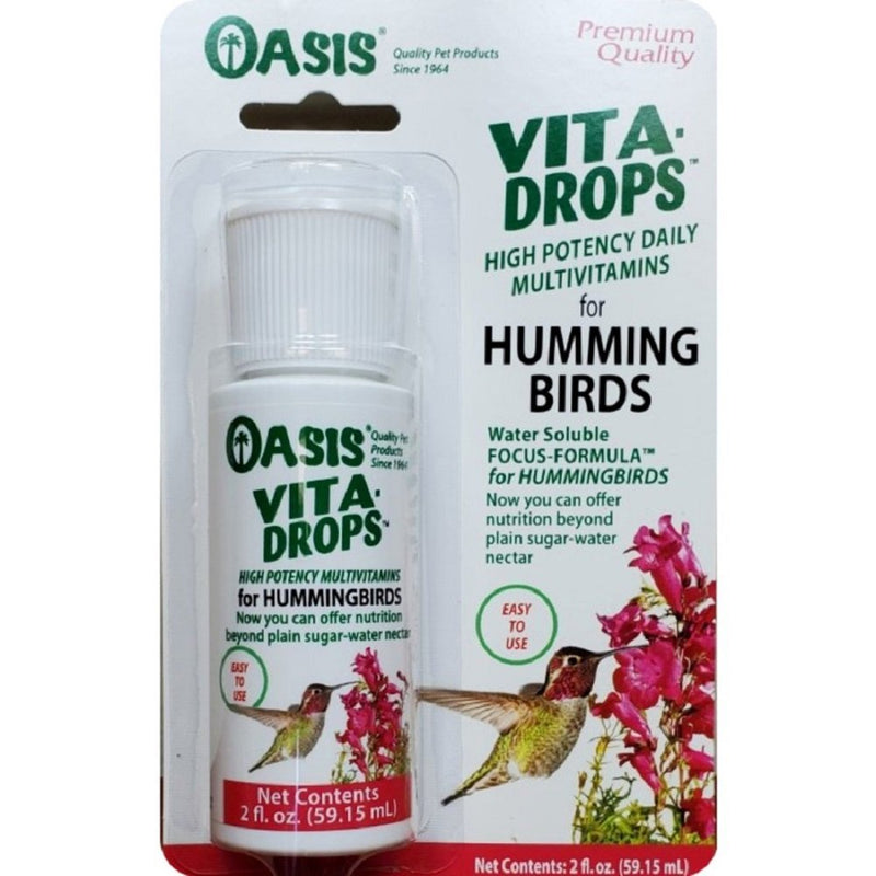 Oasis Vita Drops Multivitamin Supplement for Hummingbirds, 2 oz - Kwik Pets