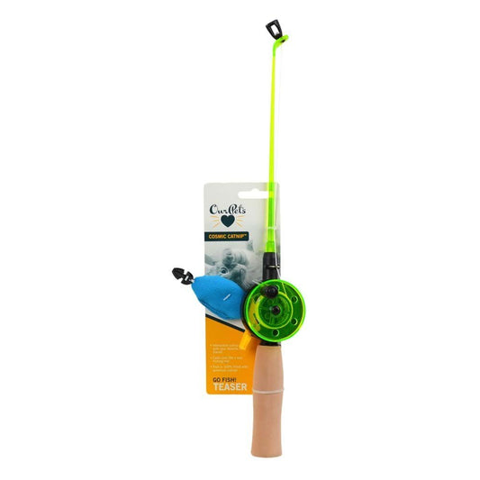 OurPet's Play N Squeak Fishing Rod with Fish - Kwik Pets