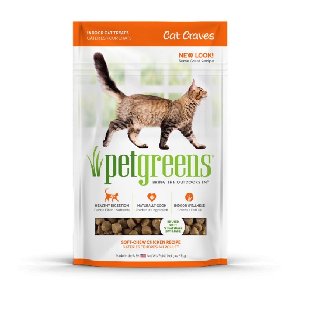 Pet Greens Cat Craves Semi-Moist Treat Chicken 3oz - Kwik Pets