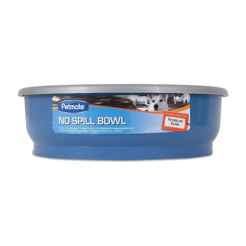Petmate No Spill Bowl Blue - Kwik Pets