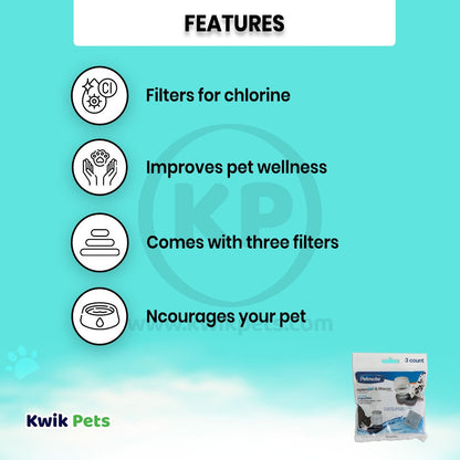 Petmate Replendish Charcoal Filter Tray 3pk - Kwik Pets