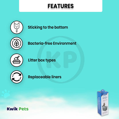 Petmate Top Entry Litter Pan Liners 8ct - Kwik Pets