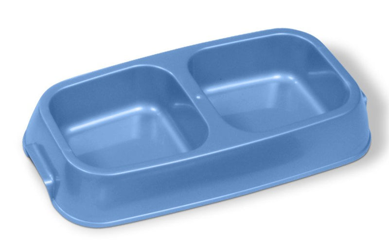 Plastics Lightweight Double Dish Assorted, MD - Kwik Pets