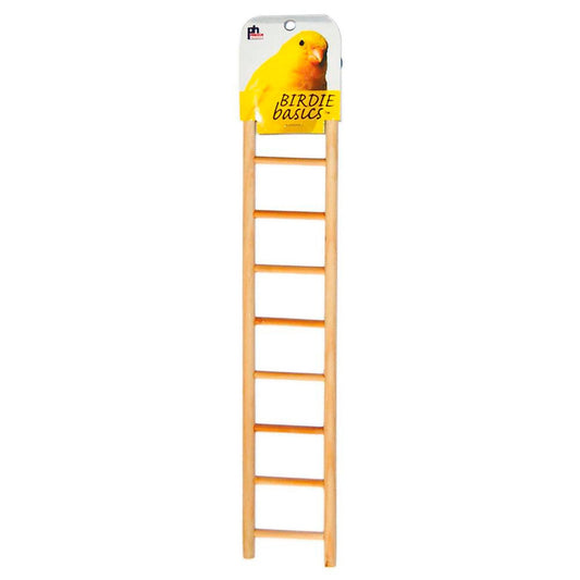 Prevue Pet Products Birdie Basics 9-Rung Ladder Unvarnished Hardwood, 2.88 in X 14 in - Kwik Pets