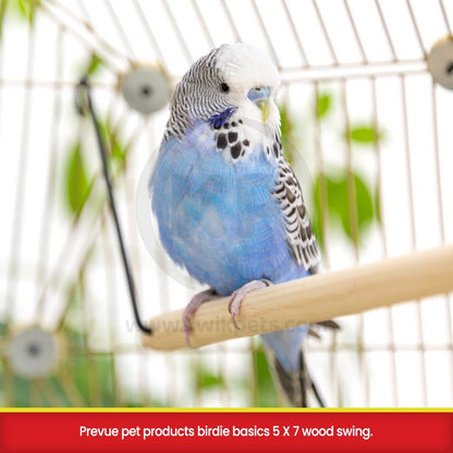 Prevue Pet Products Birdie Basics Wood Swing 5in X 7in - Kwik Pets