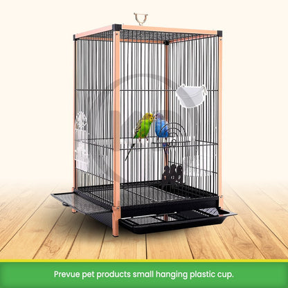 Prevue Pet Products Hanging Half-Round Bird Cage Cup Assorted Small - Kwik Pets