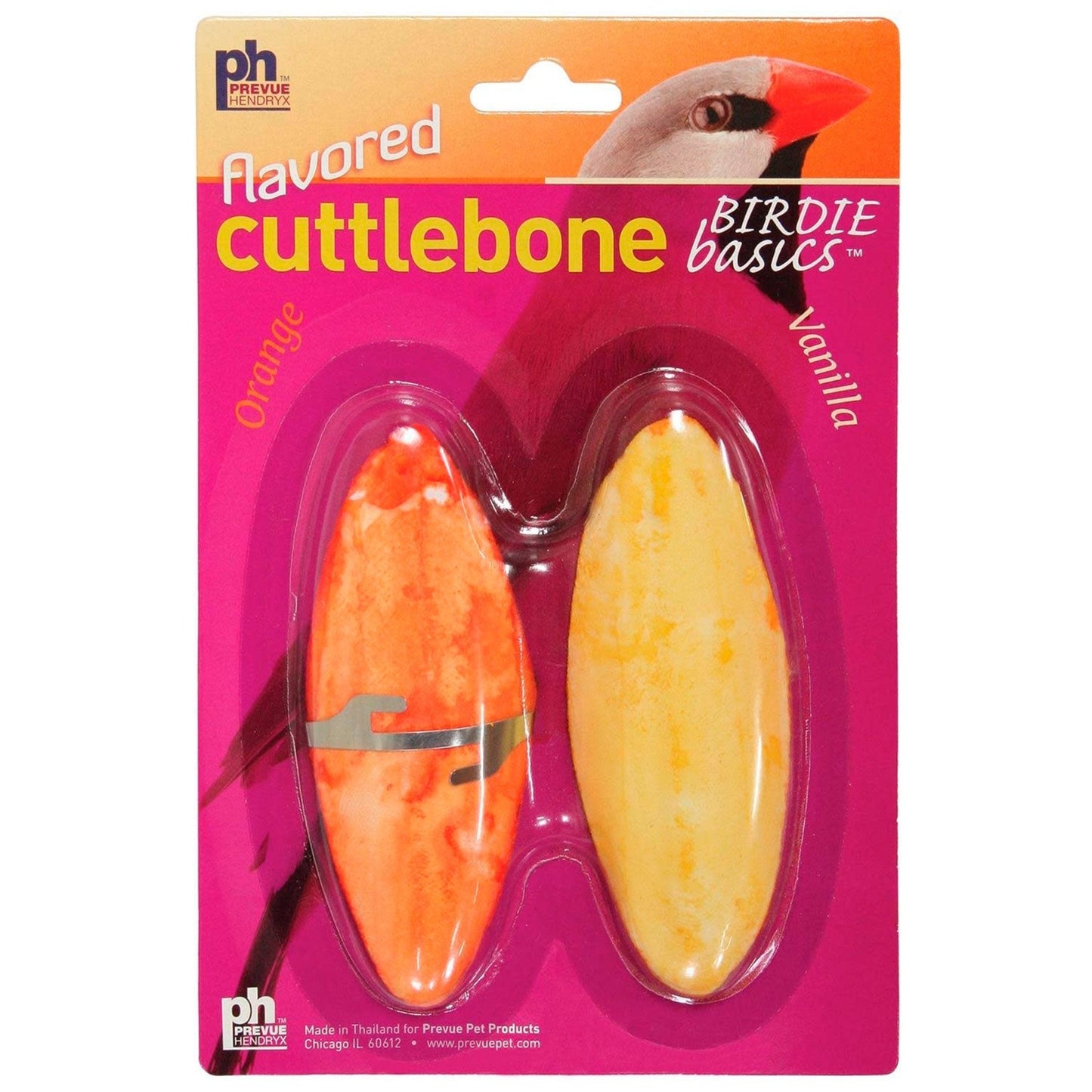 Prevue Pet Products Orange and Vanilla Flavored Cuttlebone, 4in - Kwik Pets