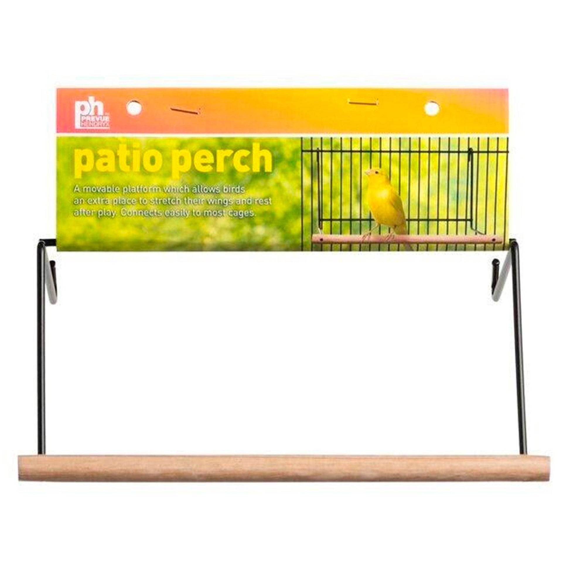 Prevue Pet Products Wood Patio Perch Brown 8 in, Small - Kwik Pets