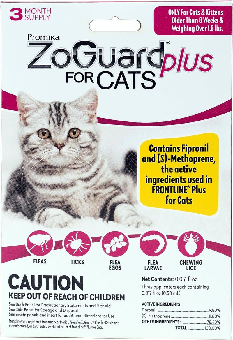 Promika ZoGuard Plus for Cats (1.5 lbs and up) 3pk - Kwik Pets