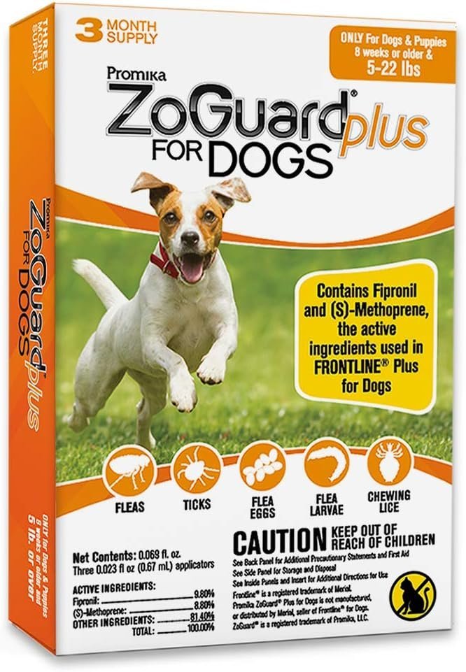 Promika ZoGuard Plus for Dogs (5-22 lbs) 3pk - Kwik Pets