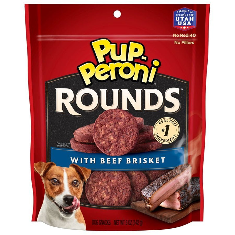 Pup-Peroni Rounds Dog Treats Beef Brisket, 5 oz - Kwik Pets