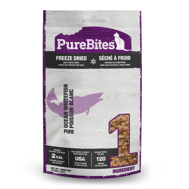 PureBites Freeze-Dried Cat Treats Whitefish, 0.7 oz - Kwik Pets
