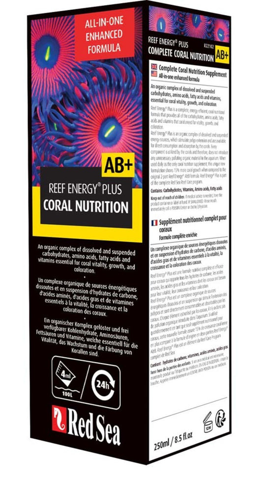 Red Sea Reef Energy Plus AB+ Coral Nutritional Supplement 8.45 fl oz - Kwik Pets