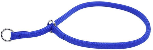 Round Nylon Dog Training Collar 3/8"X18" Blue - Kwik Pets