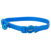Safe Cat Adjustable Snag-Proof Nylon Breakaway Collar Blue Lagoon 3/8 In X 8-12 in - Kwik Pets