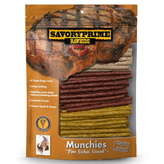 Savory Prime Munchie Sticks Dog Treat Beef, Chicken & Liver, 5 in, 100 ct - Kwik Pets