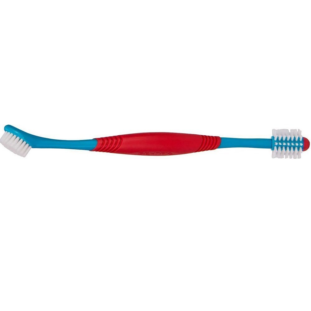 Sentry Petrodex Advanced Dental Care Dual Ended 360 Small Dog Toothbrush - Kwik Pets