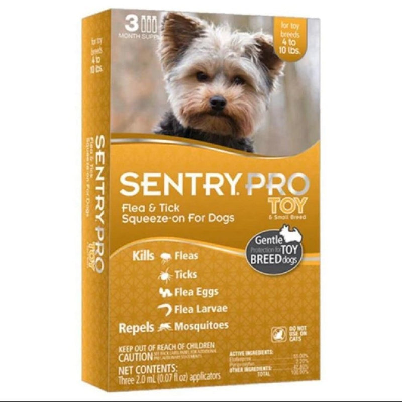 Sentry PRO Toy-Small Breed Flea & Tick for Dogs - 3 ct - 2 ml - Kwik Pets
